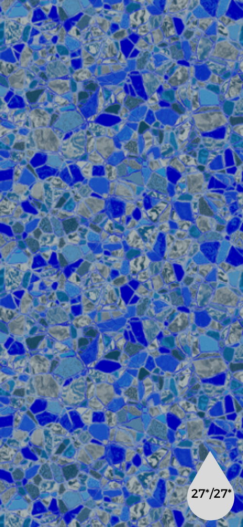 Cobalt Silver Stone All Over Pattern with Shimmer